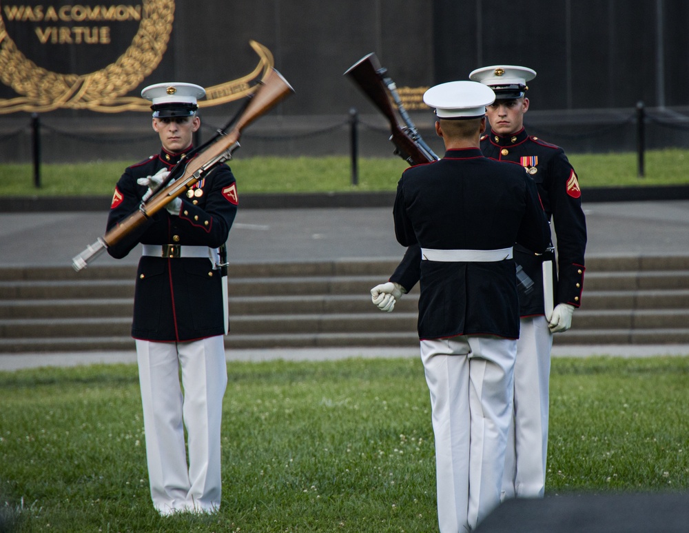 Marine Barracks Washington presents another fantastic sunset parade.