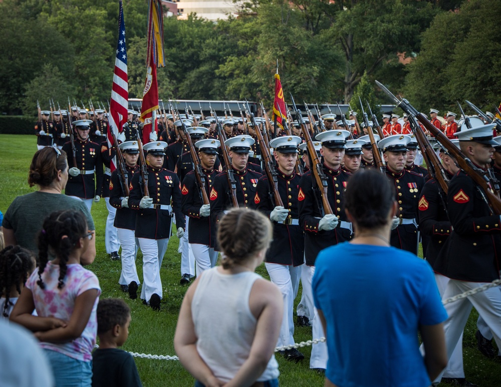 Marine Barracks Washington presents another fantastic sunset parade.