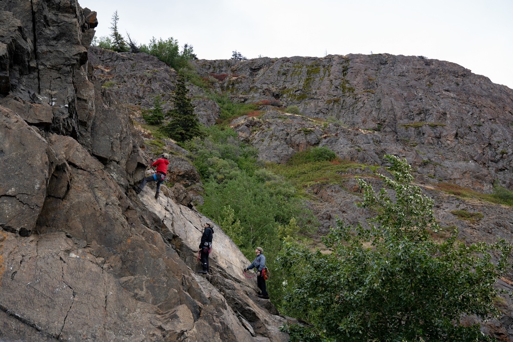 3rd ASOS conducts mountain climbing training