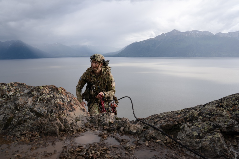 3rd ASOS conducts mountain climbing training