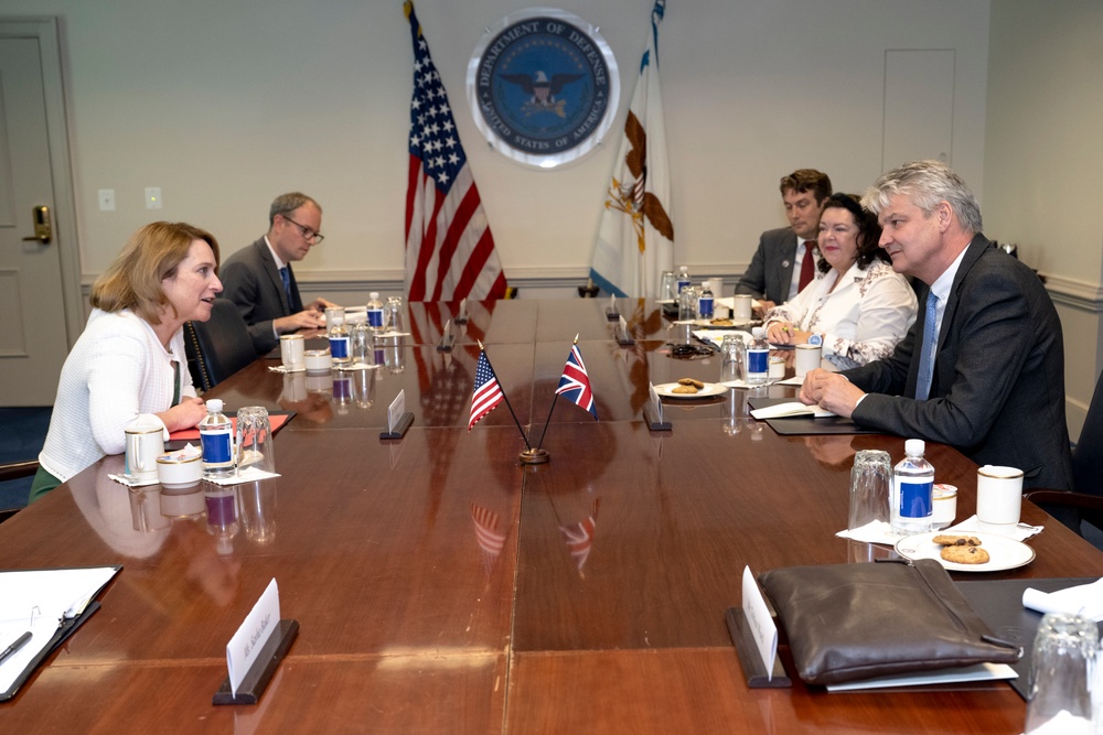 Deputy Secretary of Defense Hosts UK National Security Adviser