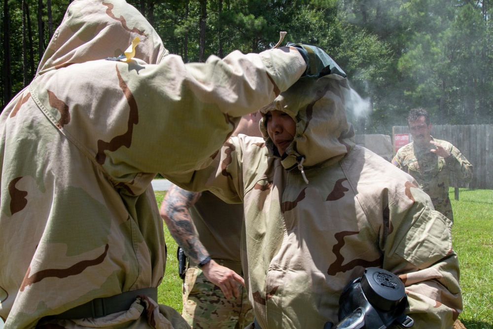 3rd Combat Aviation Brigade Soldiers Conduct CBRN Training