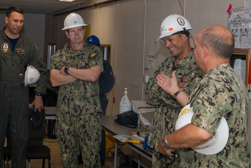 Rear Adm. Tom Williams visits USS Wasp