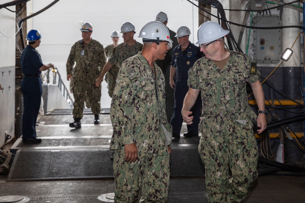 Rear Adm. Tom Williams visits USS Wasp