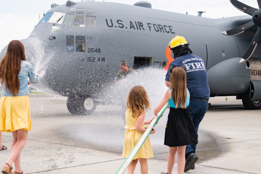 152nd Airlift Wing Commander flies Final Flight before departing for job at the Pentagon