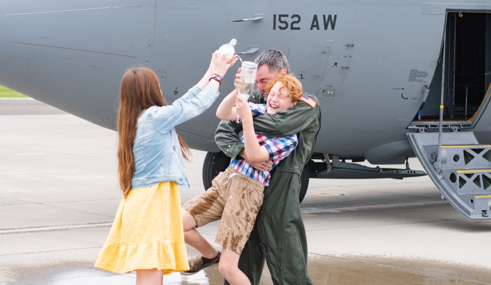 152nd Airlift Wing Commander flies Final Flight before departing for job at the Pentagon