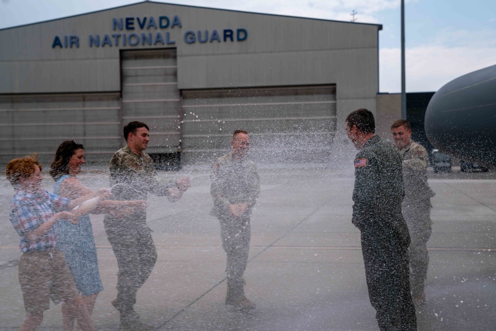 Fini flight executed for 152nd Airlift Wing commander, Col. Jeremy Ford