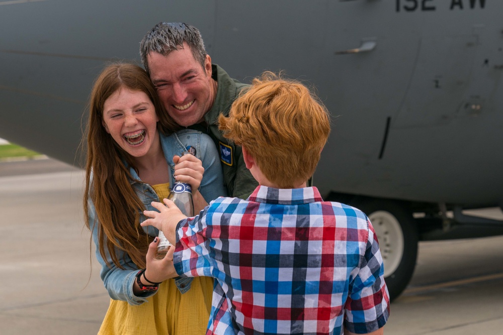 Fini flight executed for 152nd Airlift Wing commander, Col. Jeremy Ford