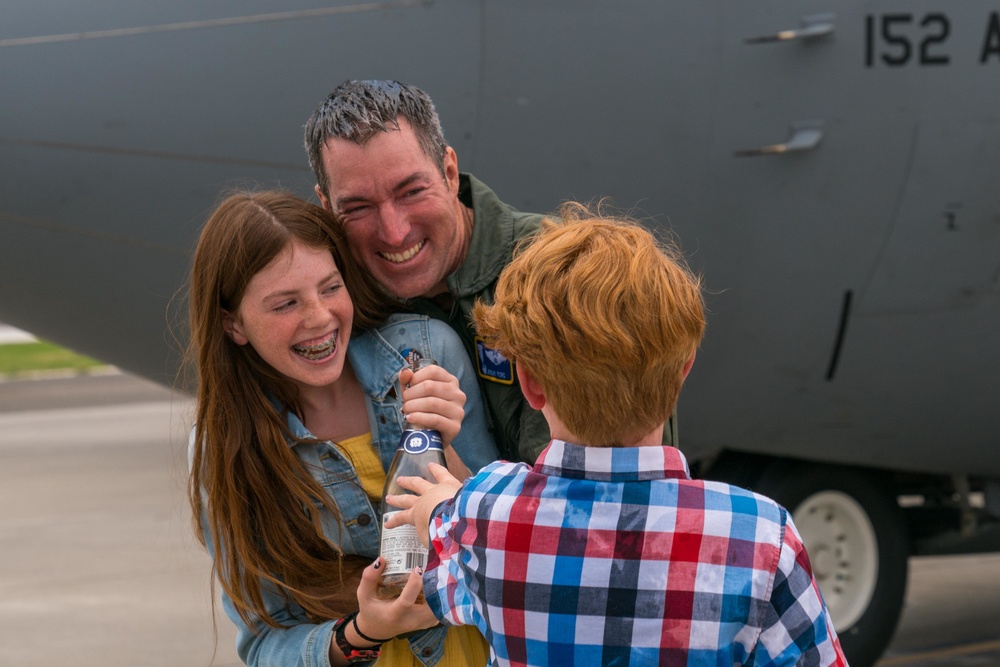 Fini flight executed for 152nd Airlift Wing commander, Col. Jeremy Ford