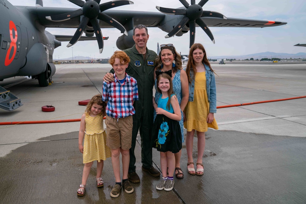 Fini flight executed for 152nd Airlift Wing commander, Col. Jeremy Ford