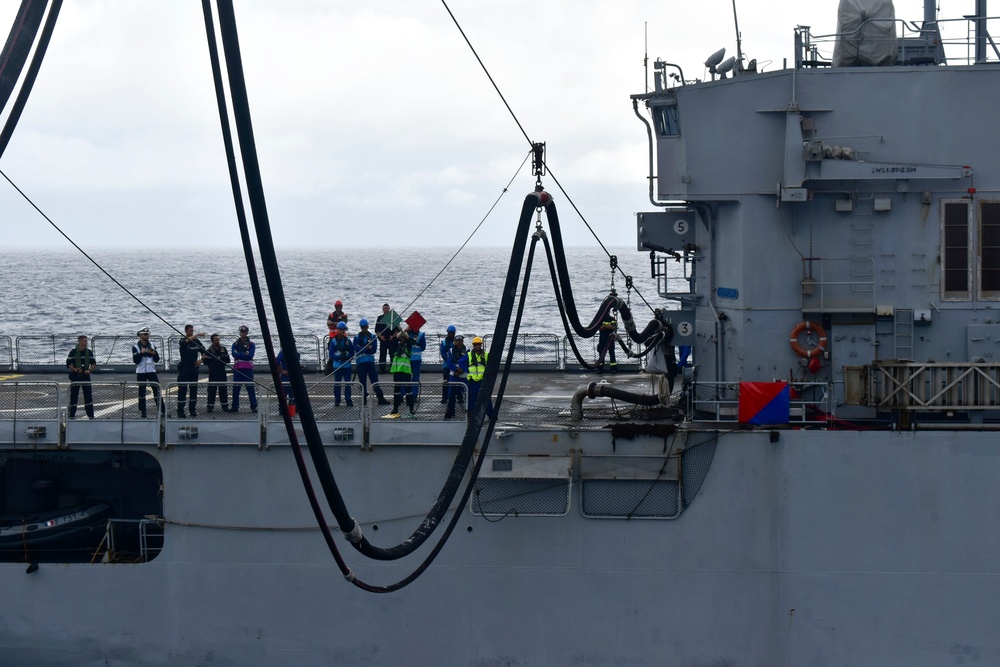 HMNZS Aotearoa Conducts Fueling-at-Sea with FS Prairial during RIMPAC 2022