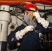 Sailor Participates in Damage Control Drill Aboard USS Carl Vinson