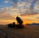 Sun rises over Patriot missile launcher in Slovakia