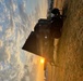 Sun rises over the Patriot Battery radar in Slovakia