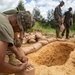 3rd LSB Engineer Support Platoon Marines build defensive positions