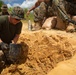 3rd LSB Engineer Support Platoon Marines build defensive positions