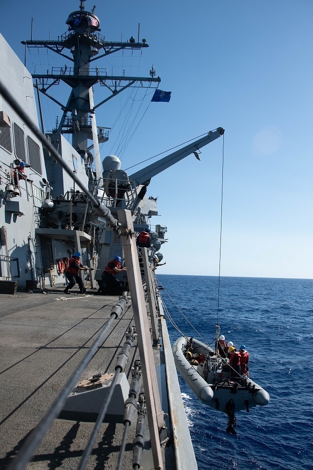 USS Forrest Sherman Small Boat Operations