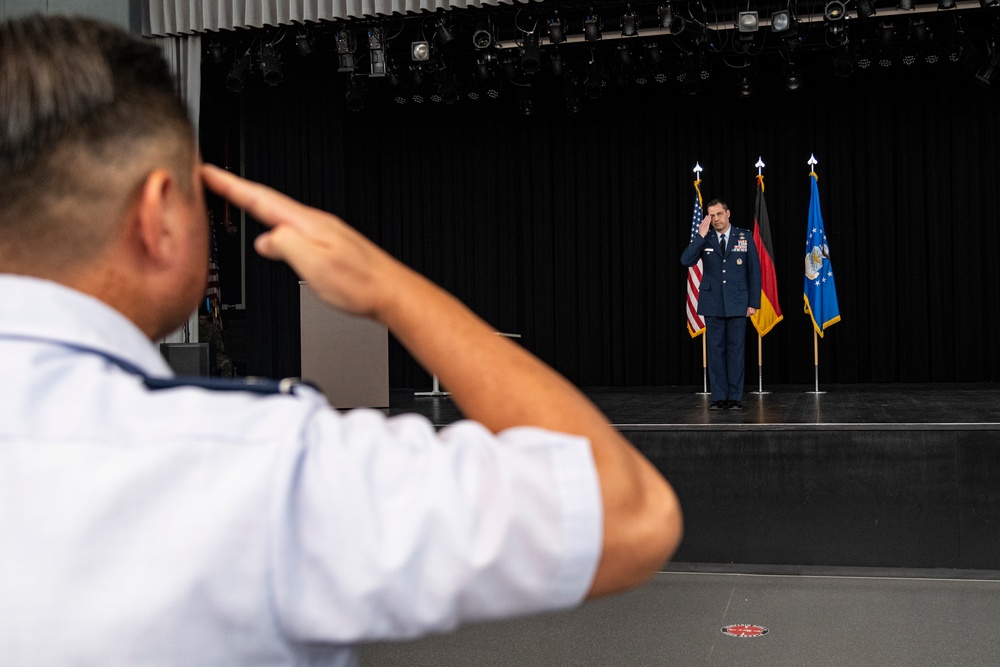 52nd MSG change of command ceremony