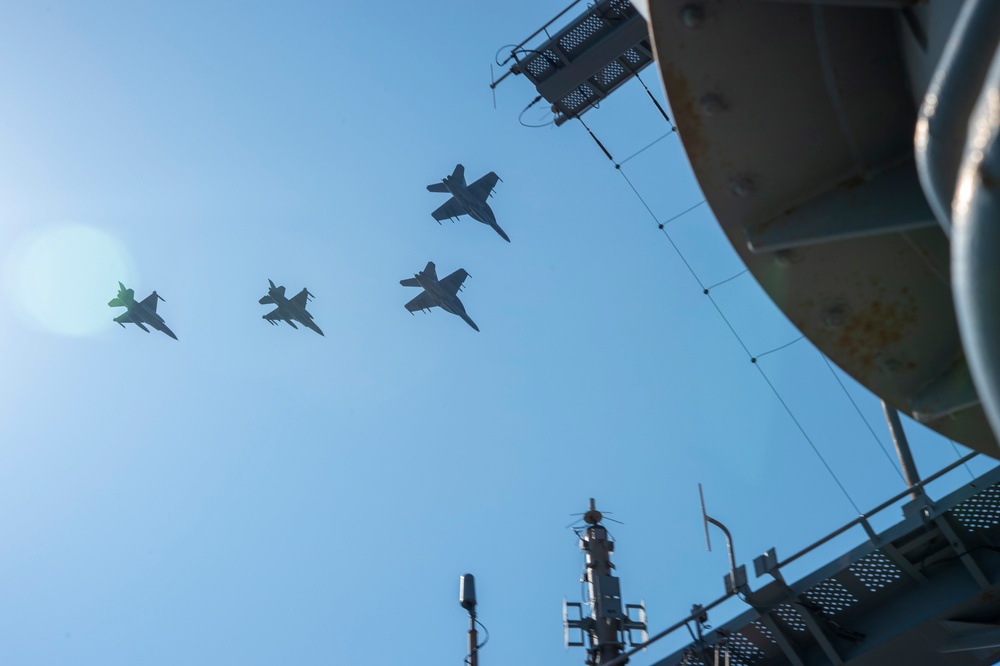 The Harry S. Truman Carrier Strike Group is on a scheduled deployment in the U.S. Naval Forces Europe area of operations, employed by U.S. Sixth Fleet to defend U.S., allied and partner interests.