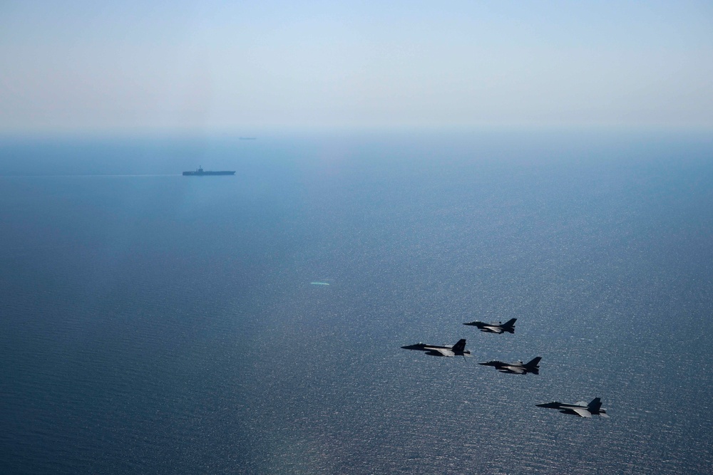 The Harry S. Truman Carrier Strike Group is on a scheduled deployment in the U.S. Naval Forces Europe area of operations, employed by U.S. Sixth Fleet to defend U.S., allied and partner interests.