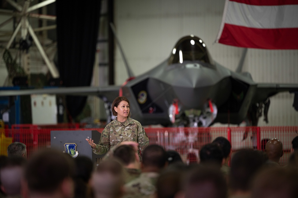 Chief Master Sgt. of the Air Force JoAnne Bass visits RAF Lakenheath