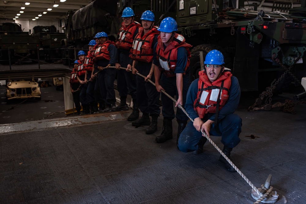 Man Overboard Drill Aboard USS New Orleans July 26, 2022