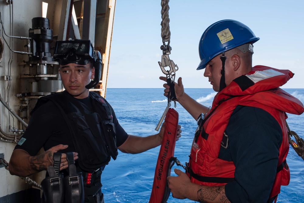 Man Overboard Drill Aboard USS New Orleans July 26, 2022