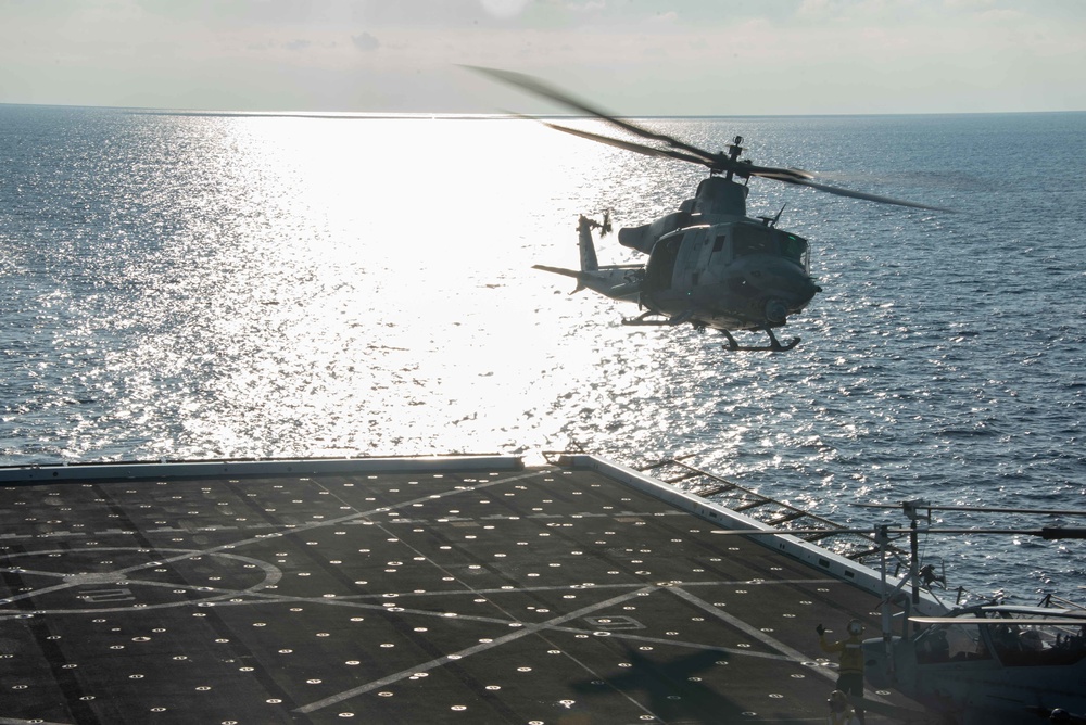 Flight Operations Aboard USS New Orleans July 26, 2022