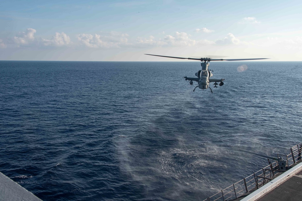 Flight Operations Aboard USS New Orleans July 26, 2022