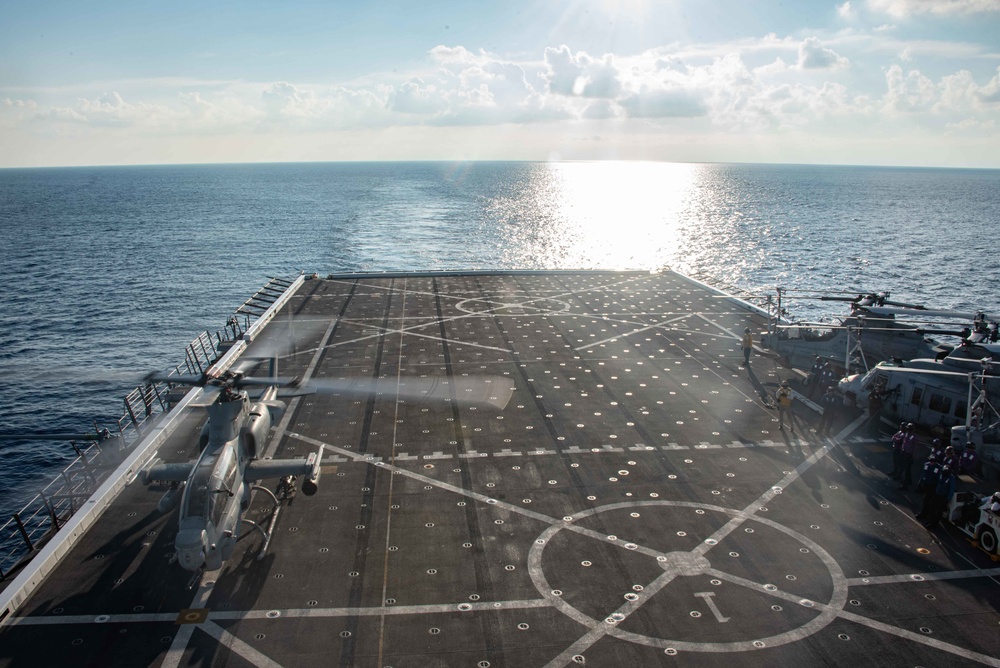 Flight Operations Aboard USS New Orleans July 26, 2022