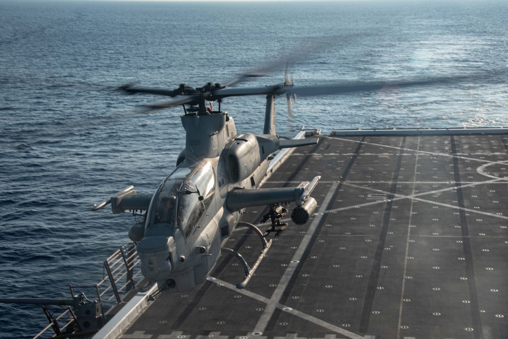 Flight Operations Aboard USS New Orleans July 26, 2022