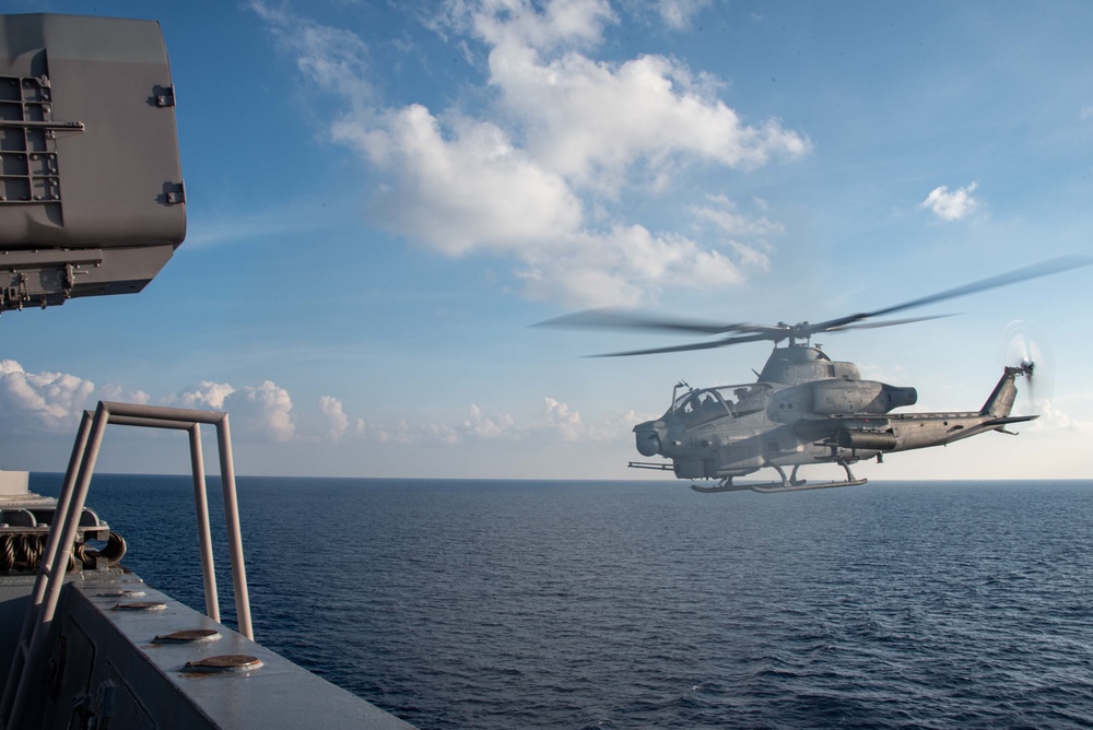 Flight Operations Aboard USS New Orleans July 26, 2022