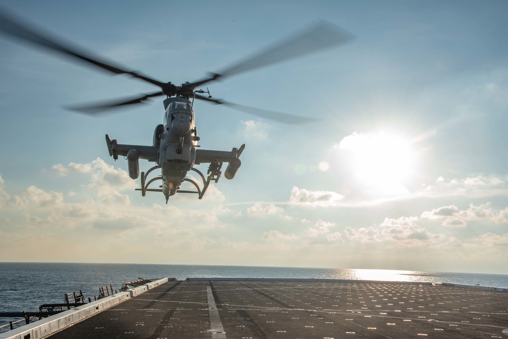 Flight Operations Aboard USS New Orleans July 26, 2022