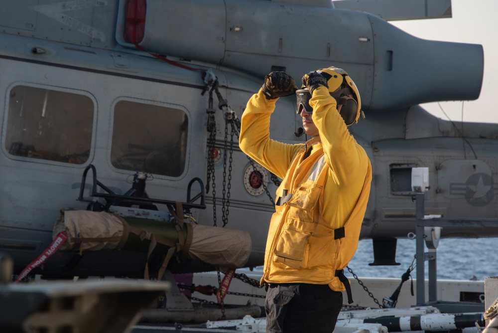 Flight Operations Aboard USS New Orleans July 26, 2022