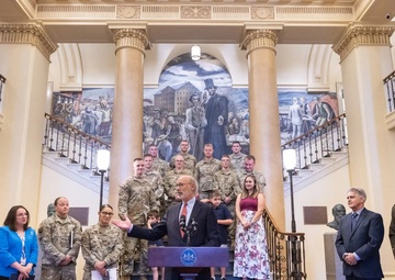 Governor, adjutant general celebrate success of PA GI Bill