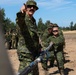 US, Canadian troops play tug of war