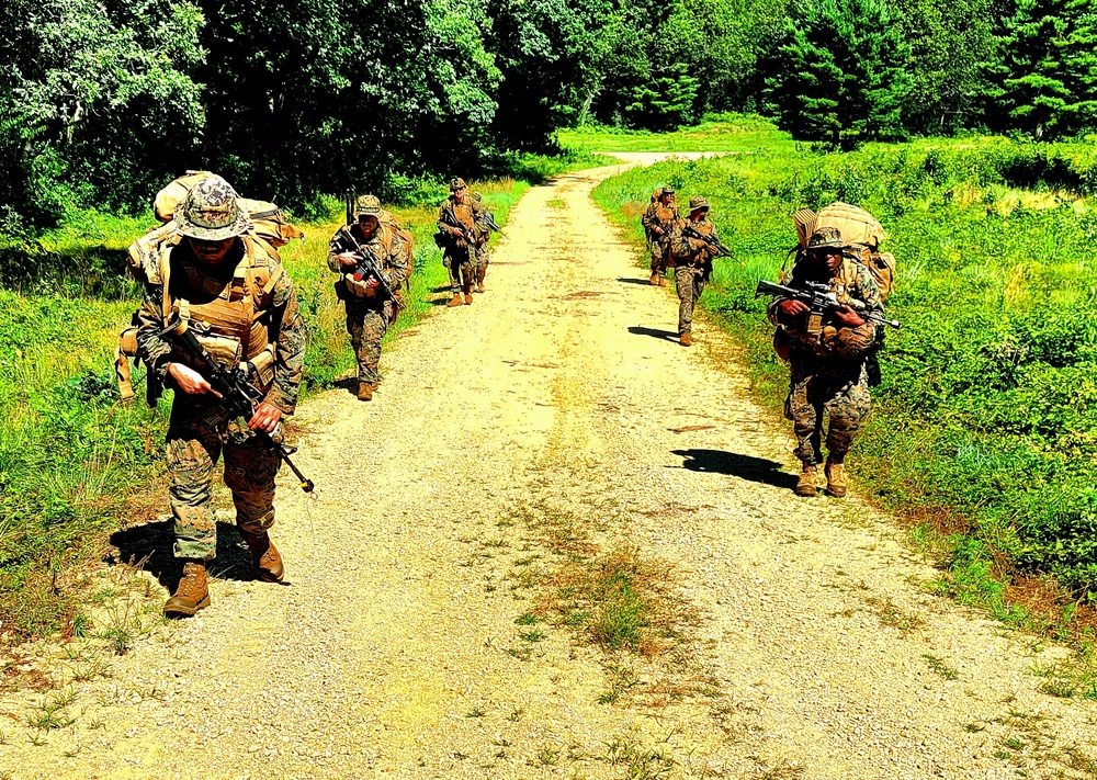 Marines, Navy Corpsmen train in casualty care field exercise at Fort McCoy