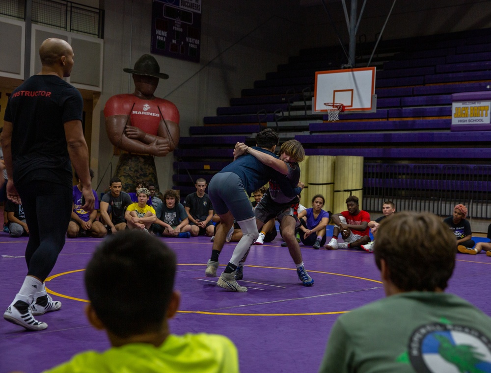 DVIDS Images Fayetteville Wrestling Clinic [Image 3 of 6]
