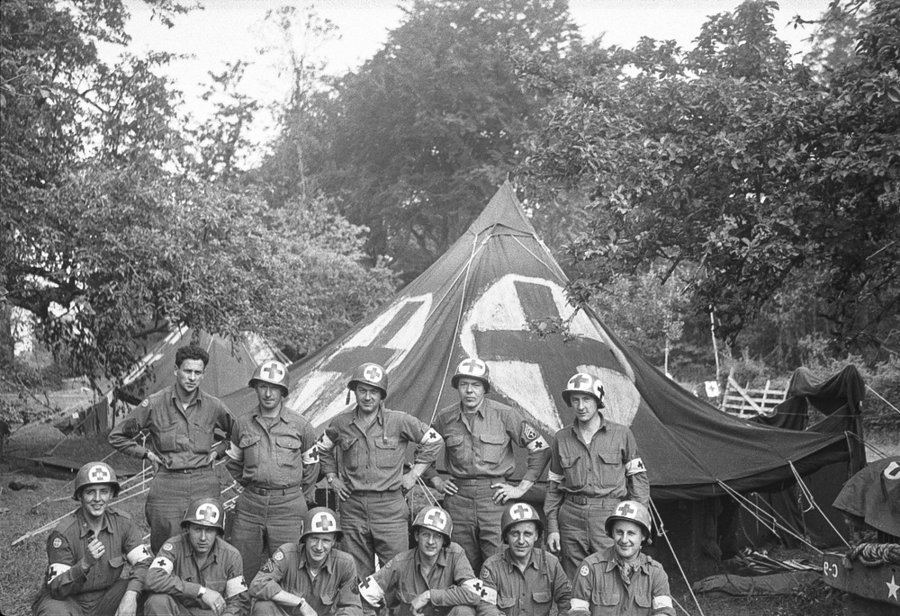 110th Medical Regiment prior to Saint Lo