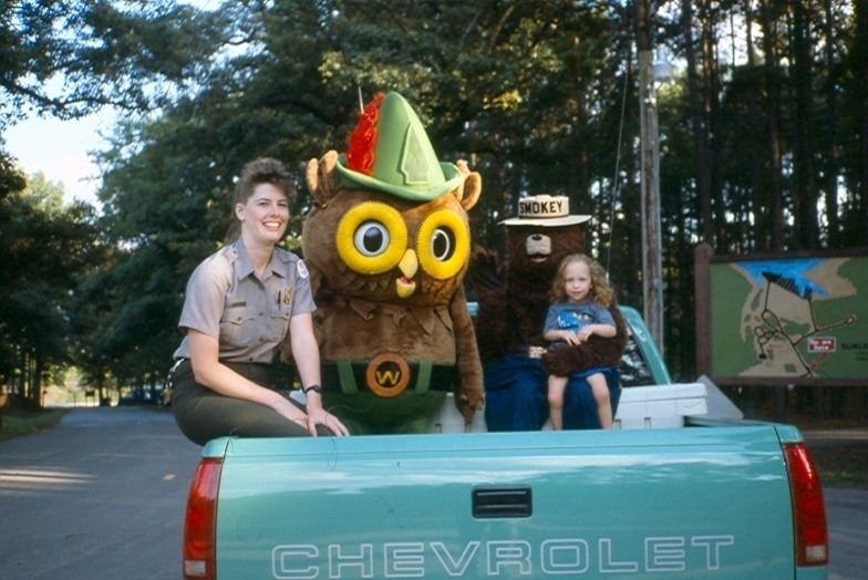 Ranger Lisa Owens at water safety event