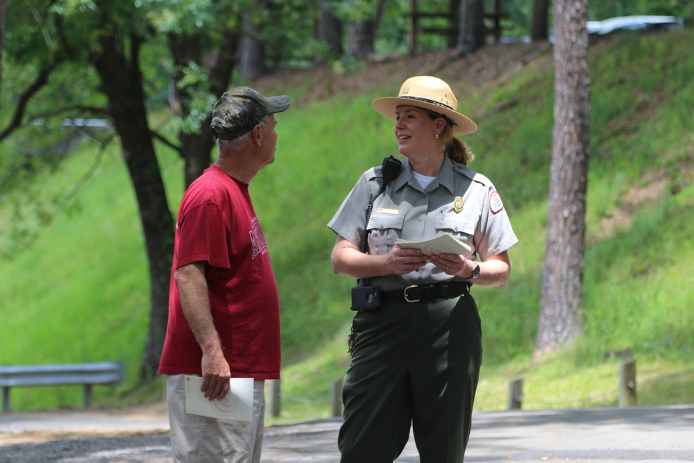 Ranger Lisa Owens at Nimrod Lake Project Office