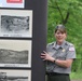 Ranger Lisa Owens presenting historical photos