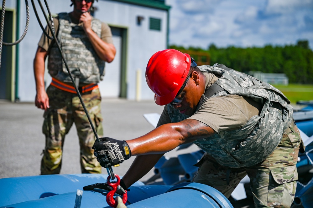 Moody AFB Munitions Airmen support Agile Combat Employment training at Air Dominance Center