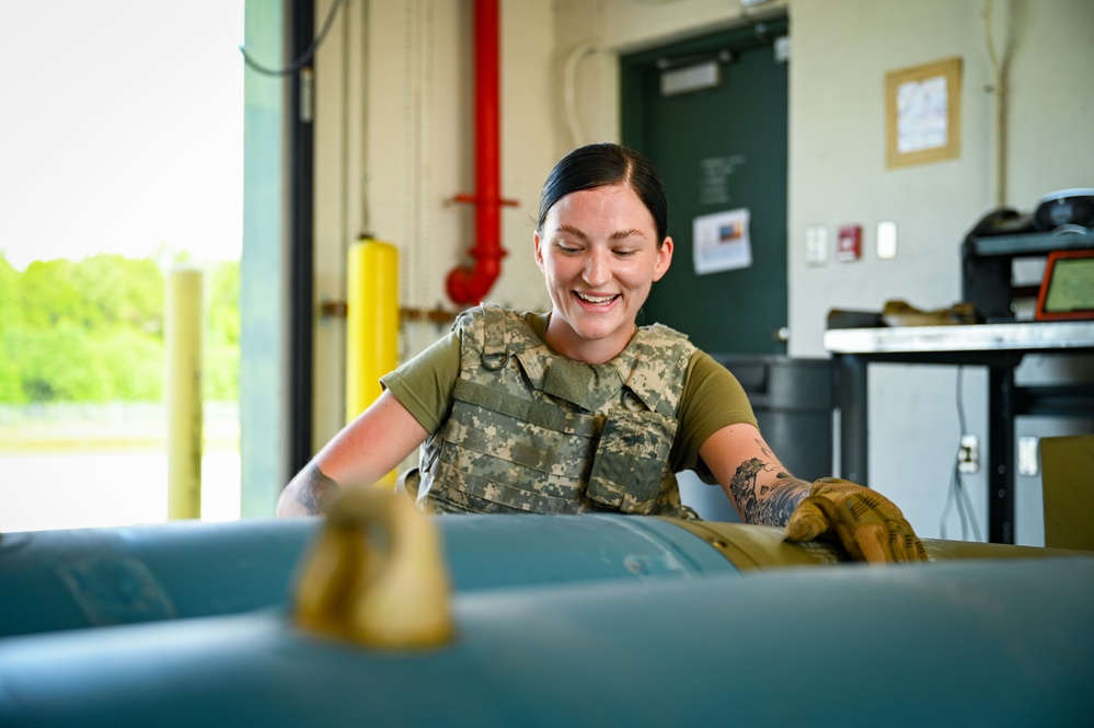 Moody AFB Munitions Airmen support Agile Combat Employment training at Air Dominance Center