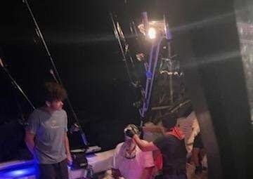 U.S. Coast Guard Station Ashtabula responds to 28' vessel allision with the Ashtabula west break wall