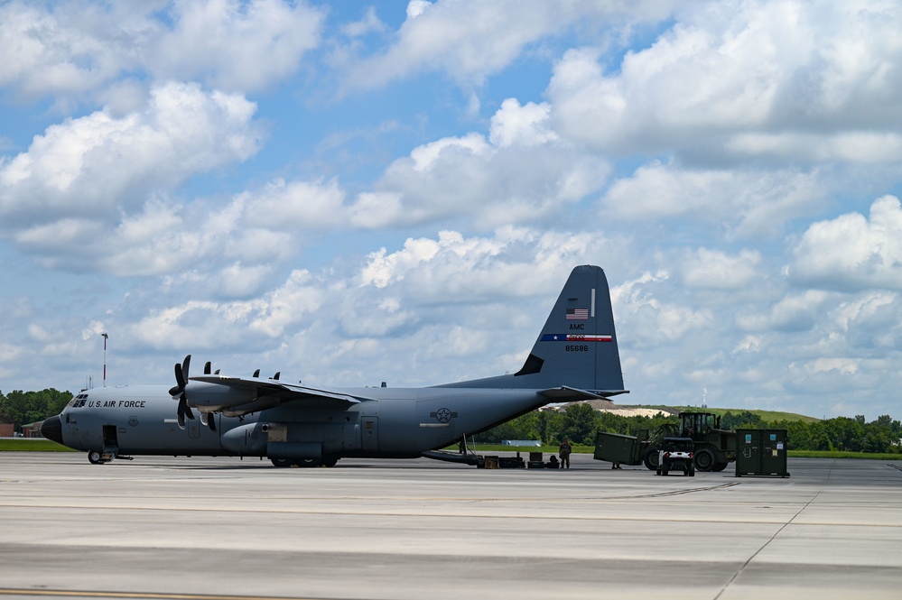 Dyess AFB C-130J supports Agile Flag 22-2 exercise at Air Dominance Center