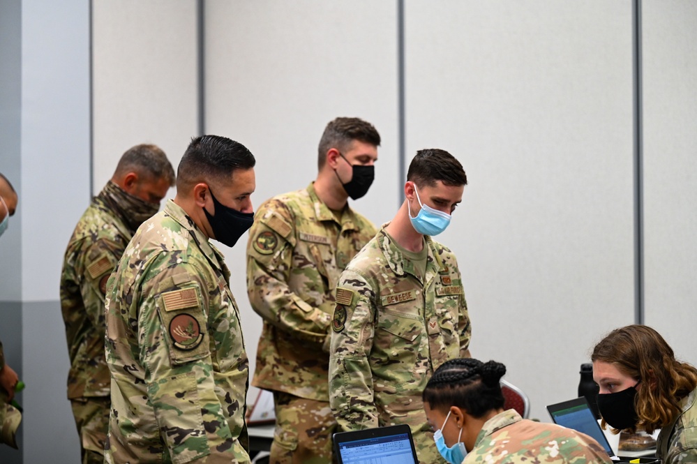 23rd Wing Airmen arrive at the Air Dominance Center for AGILE FLAG 22-2