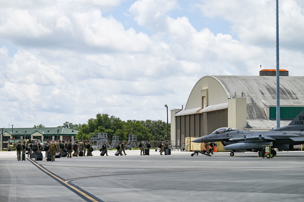 23rd Wing Airmen arrive at the Air Dominance Center for AGILE FLAG 22-2