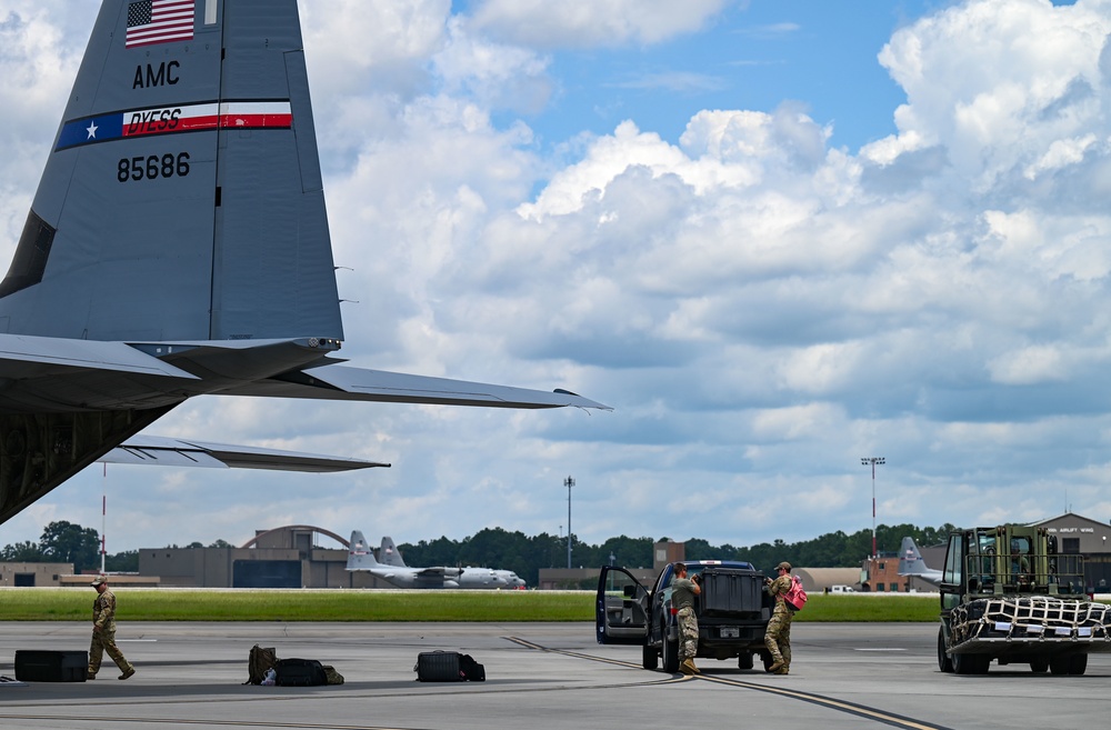 Dyess AFB C-130J supports Agile Flag 22-2 exercise at Air Dominance Center