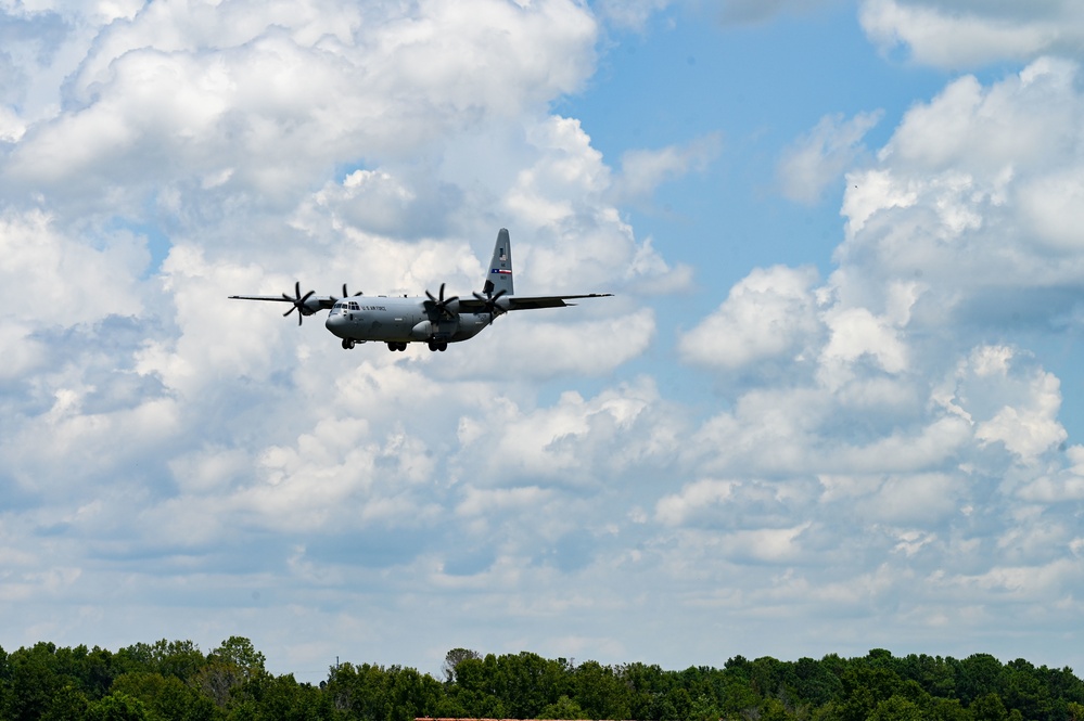 Dyess AFB C-130J supports Agile Flag 22-2 exercise at Air Dominance Center